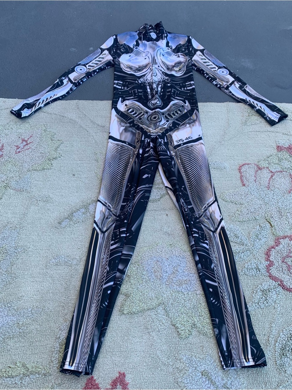 Badinka Warbot System 46 Futuristic Robot Bodysuit Size S